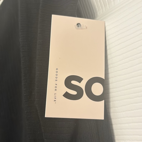 Black mini skort with tie on side - Picture 4 of 4